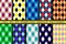 Set of ten seamless argyle patterns.