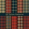Set of ten seamless vector square scottish tartan patterns.design for covers, textile, packaging, christmas
