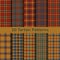 Set of ten seamless vector trendy tartan square scottish patterns. design template for cover, cloths, packaging