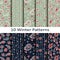 Set of ten winter patterns