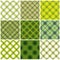 Set of textile seamless patterns.