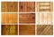 Set textures of old wooden boards