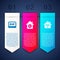 Set Thermostat, Smart home settings and with wi-fi. Business infographic template. Vector