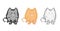 Set of three cute cats in pixel art, perfect for presentations, stickers, icons, textile t-shirt printing pattern. Isolated vector