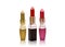 Set of three lipstick shades