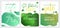 Set of three Saint Patricks Day discount banners, abstract gradient shapes background, templates for business