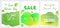 Set of three Saint Patricks Day sale banners, bright gradient templates for business