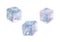 Set of three watercolor ice cubes