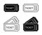 Set ticket icons sign â€“ vector
