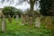 Set of tombs in an English cemetery