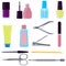 Set of tools for manicure