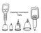 Set of tools for vacuum cupping treatment