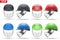 Set of Tradition Cricket Helmets