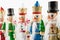 Set of traditional figurines christmas nutcrackers