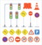 Set of traffic sign equipment