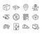 Set of Transportation icons, such as No parking, Medical helicopter, Delivery timer. Vector