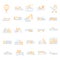 Set of transportation icons, suitable for a wide range of digital creative projects