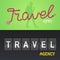 Set of travel company vector logo, icon