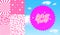 Set of Trendy Barbie Doll Elements. Vector Pink Cartoon Illustrations in Barbiecore Style. Let's Go Party Sticker