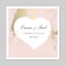 Set of Trendy Romantic Elegant pastel blue Gold Cards