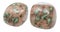 Set of tumbled Nunderite gemstones isolated