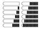 A set of twelve batteries with different charge indicators