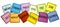 Set of twelve months on sticky notes