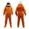 Set of two astronauts wearing space suit with helmet isolated on a white background