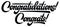 A set of two calligraphic inscriptions for congratulations. Vector monochrome illustration