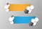 Set of two empty color vector icons