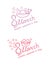 Set of two vector templates for the March 8 letterings design. March 8. Happy Women`s Day