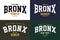 Set typography design Bronx t-shirt graphic vector