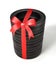 Set tyres are stacked and packaged as a gift, wrapped red ribbon