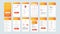 Set of UI, UX, GUI screens Shopping app flat design template for mobile apps, responsive website wireframes.
