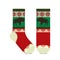 A Set Of Unisex Socks. Illustration of socks in eco style. The pattern of socks for flat clothes on the front and back