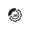 Set Up Analytics Icon. Flat Design