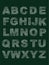 Set of Uppercase Alphabet in Chalk Style