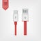 Set of USB and USB type-C interfaces.