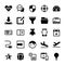 A Set of User Interface Glyph Icons