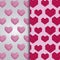 Set of valentine day cards patterns