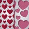 Set of valentine day cards patterns