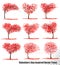 Set of Valentine`s Day Holiday Inspired  Vector