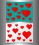 Set Valentine`s day or Mother`s day banners, vintage bright red cards laser cutting style and paper cut red hearts. Valentine card