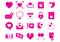 set of valentines day icons. Vector illustration decorative design