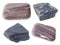 Set of various argillite stones mudstone cutout