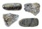 Set of various arsenopyrite stones cutout