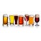 Set of various beer, isolated on a white background