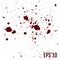 Set of various blood or paint splatters,Vector Set of different