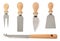 Set various cheese knives