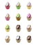 Set of Various Cupcakes